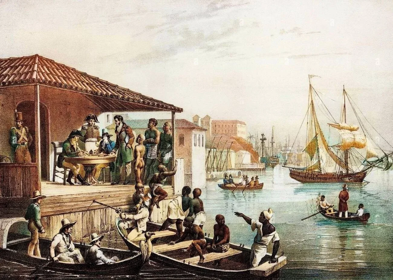 Análise da imagem dos barracões de Loango