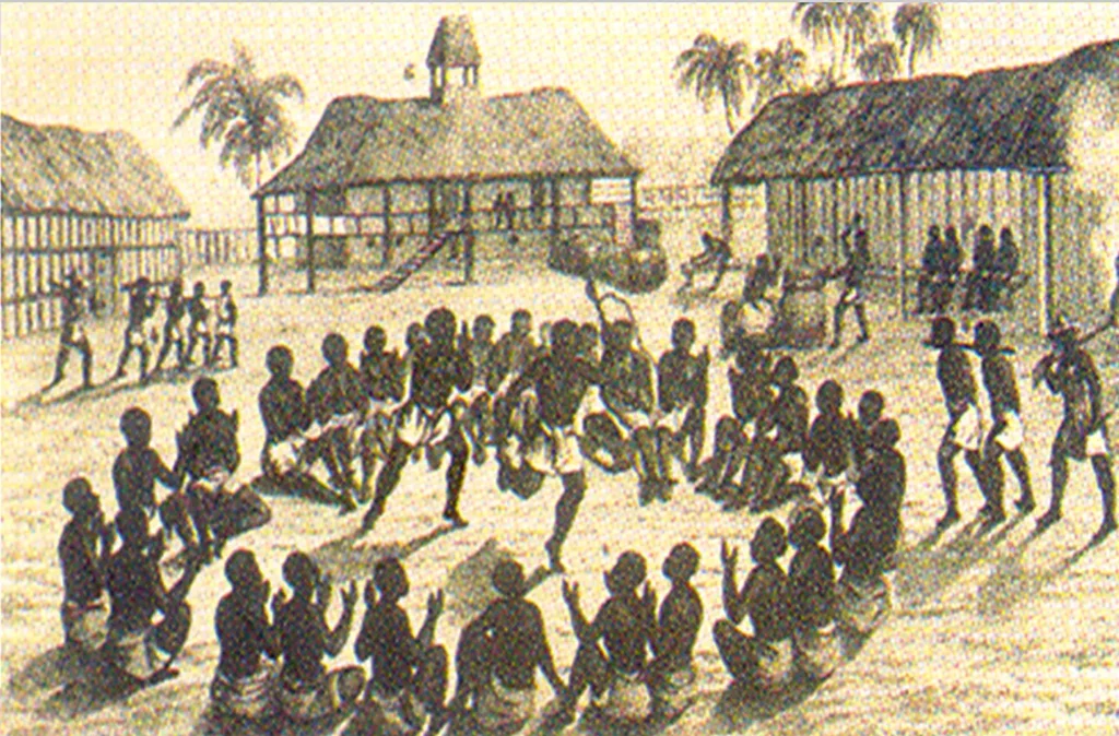 ANÁLISE DA Imagem dos barracões de Loango