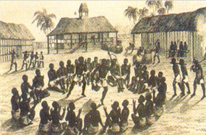 Analysis of the image of the Loango barracks (ca. 1826)