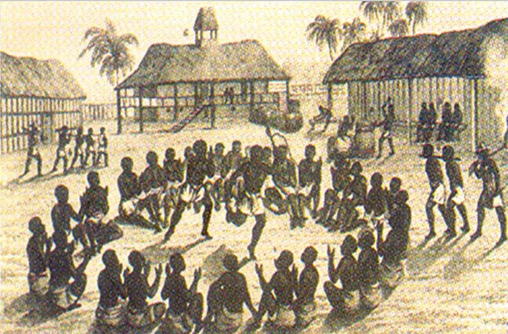ANÁLISE DA Imagem dos barracões de Loango