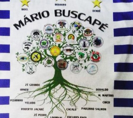 Árvore genealógica da capoeira de M. Mário Buscapé. Acervo M. André Lacé.