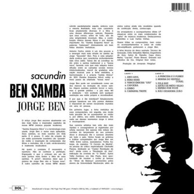 Sacundin Ben Samba, disco de 1964. Contracapa. 1964. album. Cover